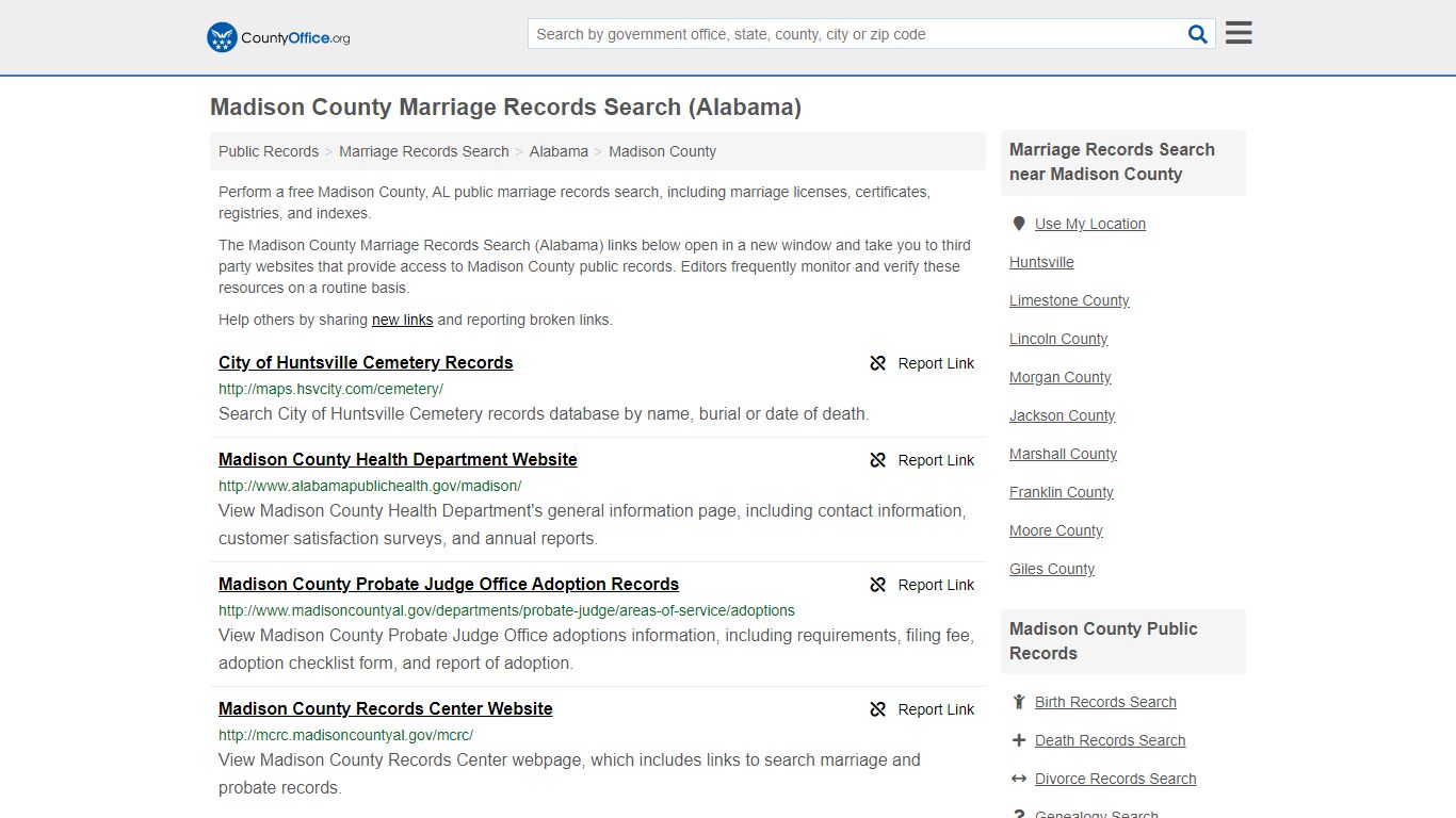 Marriage Records Search - Madison County, AL (Marriage ...